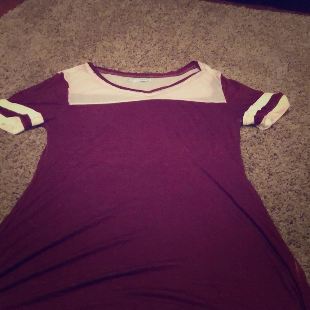 See through over shirt, t-shirt